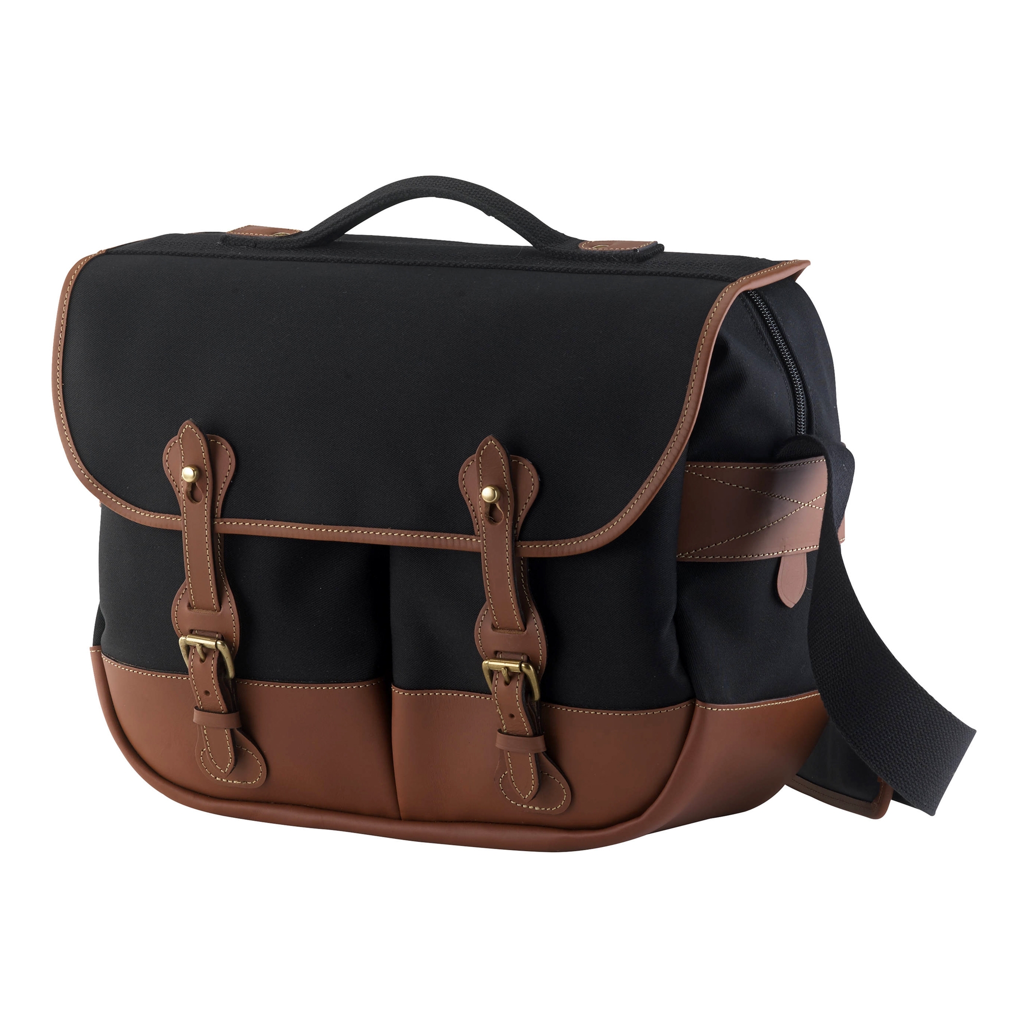 Billingham Eventer Camera Bag, Black Canvas/Tan Leather Castle Cameras