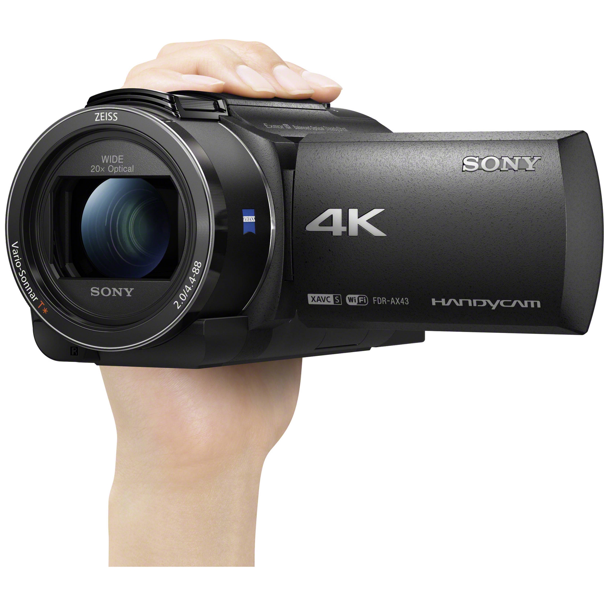 Sony AX43 4K Handycam with Exmor R CMOS sensor - Castle Cameras