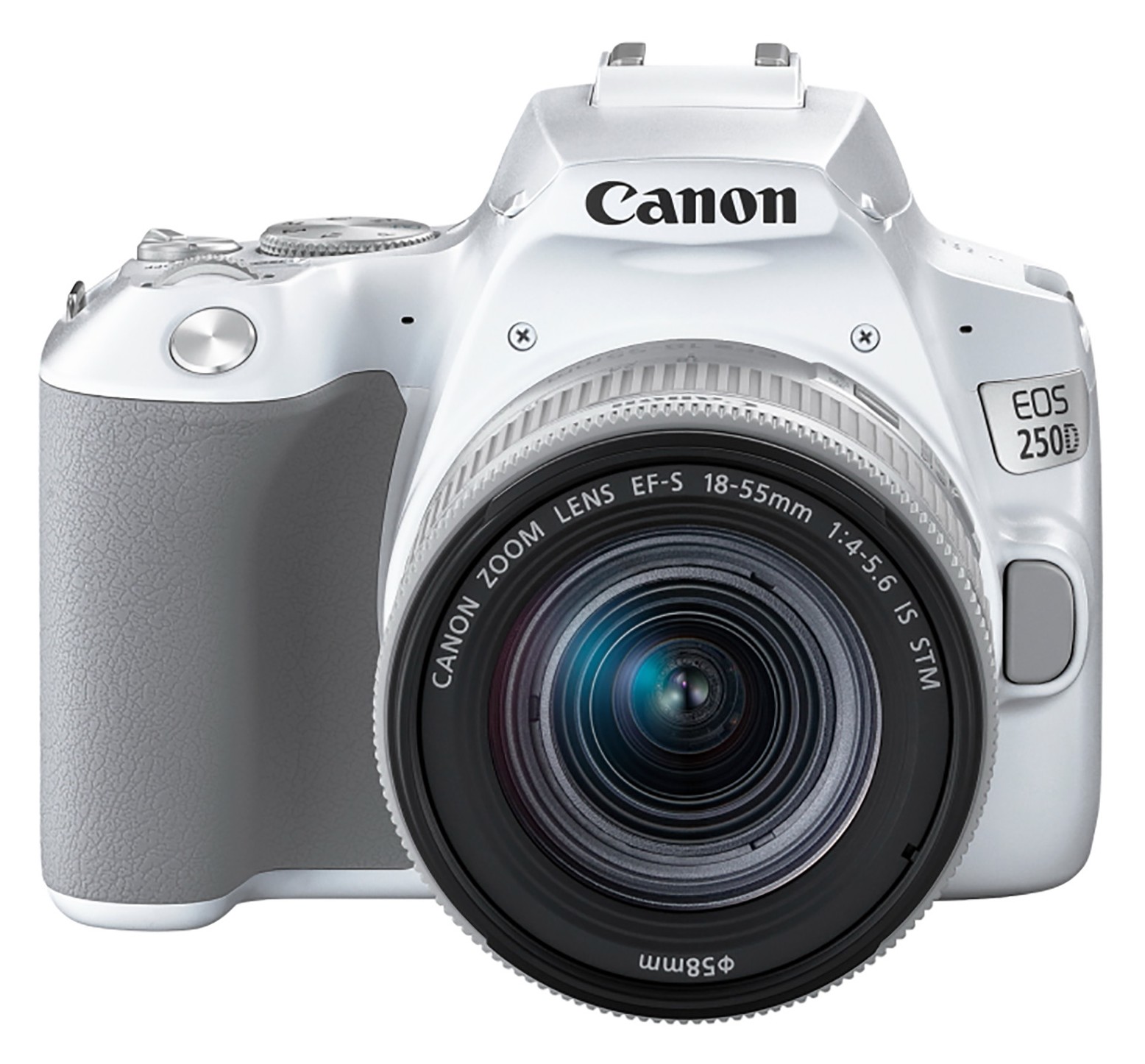 Lokken Mogelijk als Canon EOS 250D, white + silver 18-55mm IS U lens - Castle Cameras