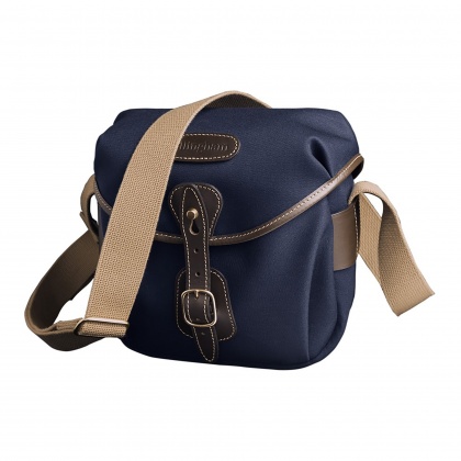 Billingham Hadley Digital Camera Shoulder Bag, Navy Canvas-Chocolate Trim Billingham Hadley Digital Camera Shoulder Bag, Navy Canvas-Chocolate Trim
