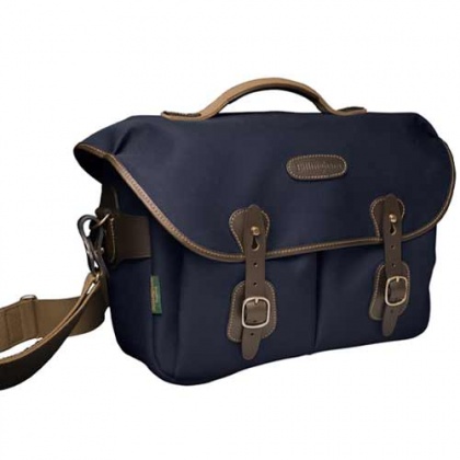 Billingham Hadley One Camera Shoulder Bag, Navy-Chocolate Billingham Hadley One Camera Shoulder Bag, Navy-Chocolate