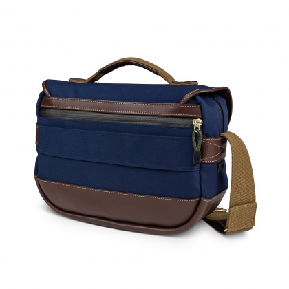 Billingham Mini Eventer Camera Bag, Navy-Chocolate Trim Billingham Mini Eventer Camera Bag, Navy-Chocolate Trim
