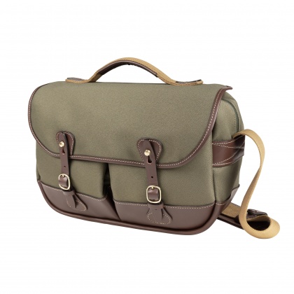 Billingham Mini Eventer Camera Bag, Sage Fibrenyte-Chocolate Trim Billingham Mini Eventer Camera Bag, Sage Fibrenyte-Chocolate Trim