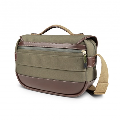 Billingham Mini Eventer Camera Bag, Sage Fibrenyte-Chocolate Trim Billingham Mini Eventer Camera Bag, Sage Fibrenyte-Chocolate Trim