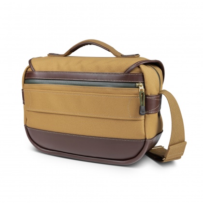 Billingham Mini Eventer Camera Bag, Khaki Fibrenyte-Chocolate Trim Billingham Mini Eventer Camera Bag, Khaki Fibrenyte-Chocolate Trim