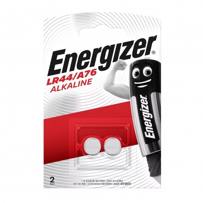 Energizer LR44 / A76 alkaline batteries, pack of two Energizer LR44 / A76 alkaline batteries, pack of two
