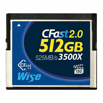 Wise 512GB CFast 2.0, R525/W450MB/s Wise 512GB CFast 2.0, R525/W450MB/s