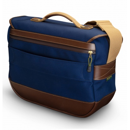 Billingham Eventer MkII Camera Shoulder Bag, Navy Canvas-Chocolate Trim Billingham Eventer MkII Camera Shoulder Bag, Navy Canvas-Chocolate Trim