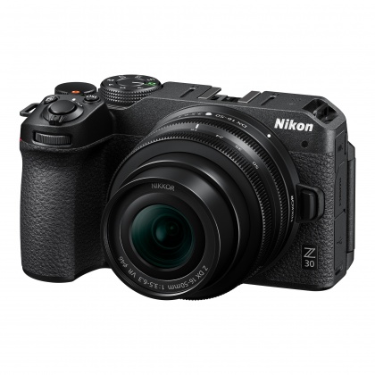 Nikon Z30 Mirrorless camera with ZDX 16-50mm f/3.5-6.3 VR and ZDX 50-250mm f/4.5-6.3 VR lenses Nikon Z30 Mirrorless camera with ZDX 16-50mm f/3.5-6.3 VR and ZDX 50-250mm f/4.5-6.3 VR lenses