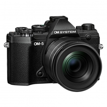 OM System OM-5 Mirrorless camera with 12-45mm Pro lens, Black OM System OM-5 Mirrorless camera with 12-45mm Pro lens, Black