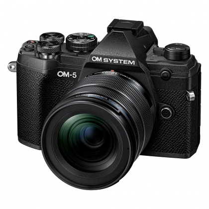 OM System OM-5 Mirrorless camera with 12-45mm Pro lens, Black OM System OM-5 Mirrorless camera with 12-45mm Pro lens, Black