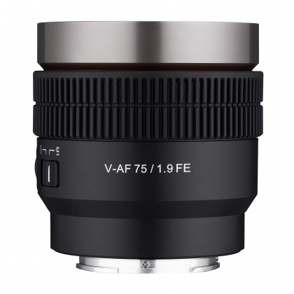 Samyang V-AF 75mm T1.9 lens for Sony FE Samyang V-AF 75mm T1.9 lens for Sony FE