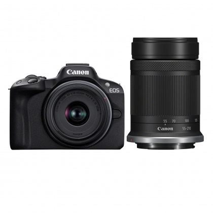 Canon EOS R50 Mirrorless Camera with RF-S 18-45mm and RF-S 55-210mm lenses Canon EOS R50 Mirrorless Camera with RF-S 18-45mm and RF-S 55-210mm lenses