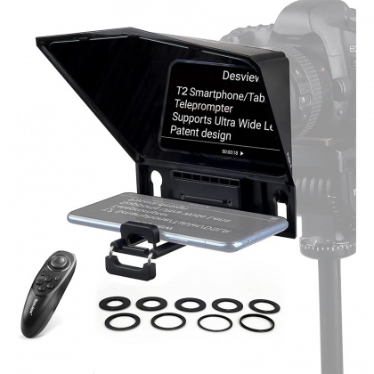 Desview T2 Teleprompter (Autocue) for Smartphone/Tablets Desview T2 Teleprompter (Autocue) for Smartphone/Tablets
