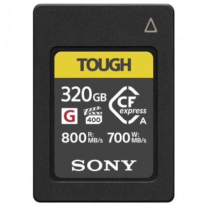 Sony 320GB CFexpress Tough Type A, R800/W700MB/s Sony 320GB CFexpress Tough Type A, R800/W700MB/s