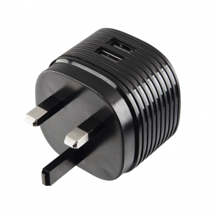 Hama Dual Charger, 2x USB, 2.4A with UK plug, black Hama Dual Charger, 2x USB, 2.4A with UK plug, black