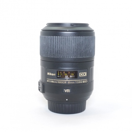 Used Nikon AF-S 85mm f3.5G VR Micro DX lens Used Nikon AF-S 85mm f3.5G VR Micro DX lens