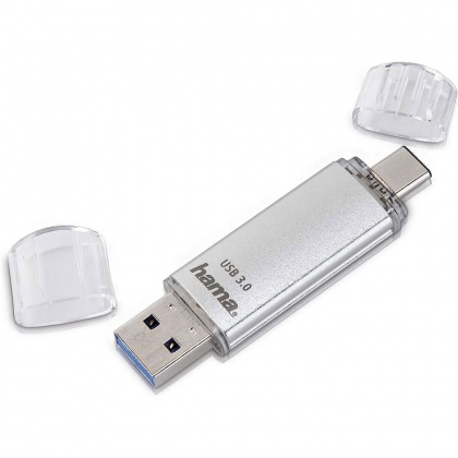 Hama C-Laeta USB-C Flash Drive, 32 GB, silver Hama C-Laeta USB-C Flash Drive, 32 GB, silver