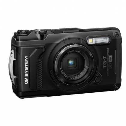OM System Tough TG-7 Digital Camera, Black OM System Tough TG-7 Digital Camera, Black