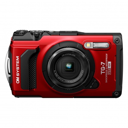 OM System Tough TG-7 Digital Camera, Red OM System Tough TG-7 Digital Camera, Red