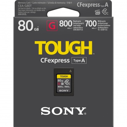 Sony 80GB CFexpress Tough Type A, R800/W700MB/s Sony 80GB CFexpress Tough Type A, R800/W700MB/s