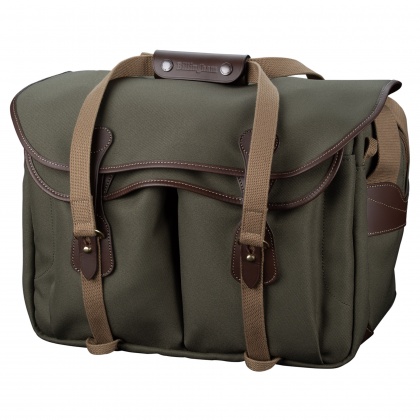 Billingham 445 MKII Shoulder bag, Sage Fibrenyte-Chocolate Trim Billingham 445 MKII Shoulder bag, Sage Fibrenyte-Chocolate Trim