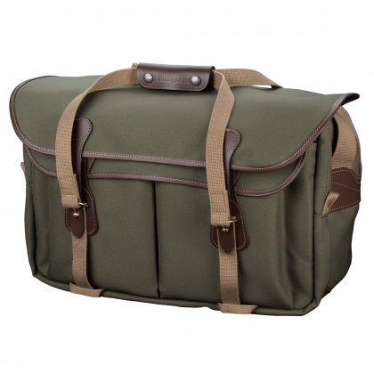 Billingham 555 MKII Shoulder bag, Sage Fibrenyte-Chocolate Trim Billingham 555 MKII Shoulder bag, Sage Fibrenyte-Chocolate Trim