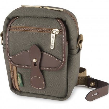 Billingham Compact Stowaway, Sage Fibrenyte-Chocolate Leather trim Billingham Compact Stowaway, Sage Fibrenyte-Chocolate Leather trim