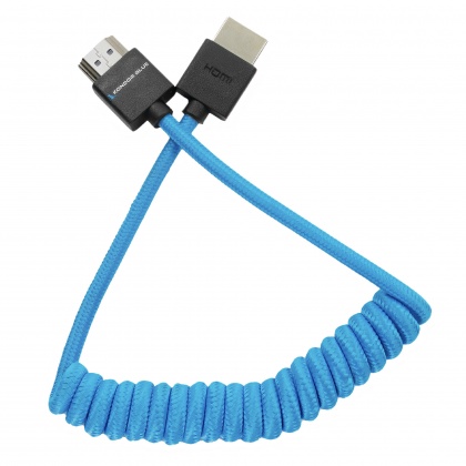 Kondor Blue HDMI Coiled 12-24in, Blue Kondor Blue HDMI Coiled 12-24in, Blue