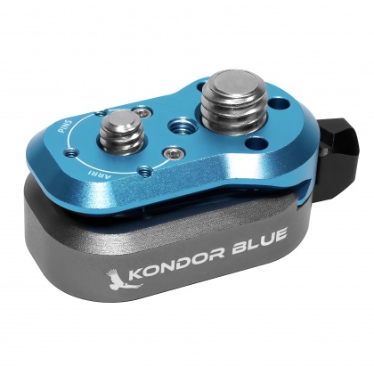 Kondor Blue Mini Lock QR Plate for Professional Camera Workflows Kondor Blue Mini Lock QR Plate for Professional Camera Workflows