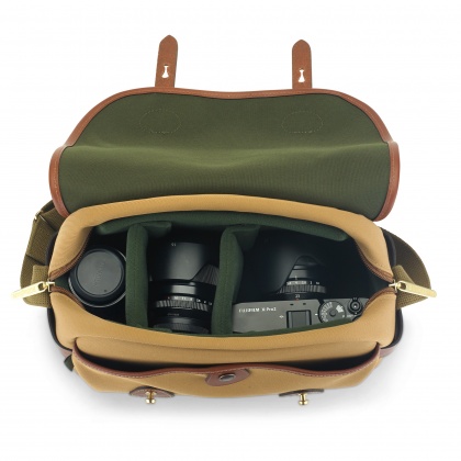 Billingham S3 Camera Shoulder Bag, Khaki Canvas-Tan Trim Billingham S3 Camera Shoulder Bag, Khaki Canvas-Tan Trim