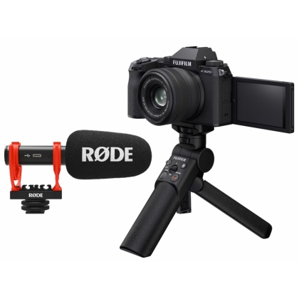 Fujifilm X-S20 Mirrorless Camera, Black with XC 15-45mm lens, TG-BT1 grip and Rode Video Mic Go Fujifilm X-S20 Mirrorless Camera, Black with XC 15-45mm lens, TG-BT1 grip and Rode Video Mic Go
