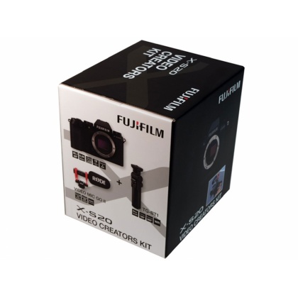 Fujifilm X-S20 Mirrorless Camera, Black with XC 15-45mm lens, TG-BT1 grip and Rode Video Mic Go Fujifilm X-S20 Mirrorless Camera, Black with XC 15-45mm lens, TG-BT1 grip and Rode Video Mic Go