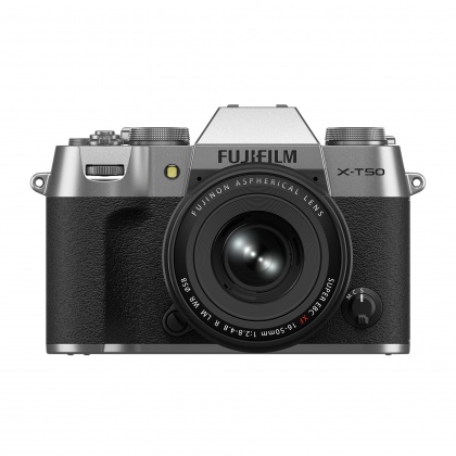 Fujifilm X-T50 Mirrorless Camera, Silver with XF 16-50 lens Fujifilm X-T50 Mirrorless Camera, Silver with XF 16-50 lens