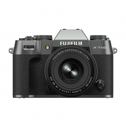Fujifilm X-T50 Mirrorless Camera, Charcoal Silver with XF 16-50mm lens Fujifilm X-T50 Mirrorless Camera, Charcoal Silver with XF 16-50mm lens