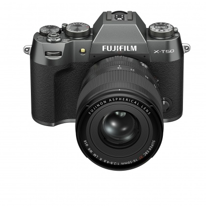 Fujifilm X-T50 Mirrorless Camera, Charcoal Silver with XF 16-50mm lens Fujifilm X-T50 Mirrorless Camera, Charcoal Silver with XF 16-50mm lens