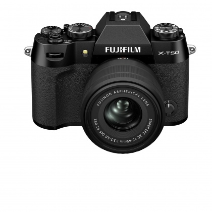 Fujifilm X-T50 Mirrorless Camera, Black with XC 15-45mm lens Fujifilm X-T50 Mirrorless Camera, Black with XC 15-45mm lens