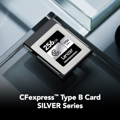 Lexar 256GB CFexpress Type B Silver R1750/W1300MB/s Lexar 256GB CFexpress Type B Silver R1750/W1300MB/s