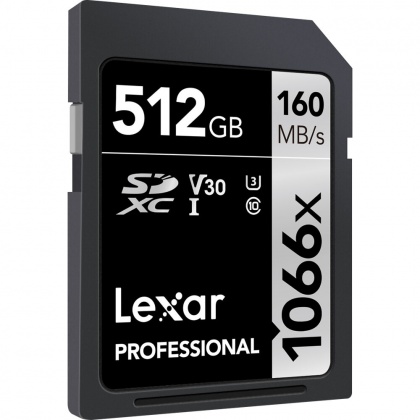 Lexar 512GB SDXC Silver R160/W120MB/s V30 Lexar 512GB SDXC Silver R160/W120MB/s V30