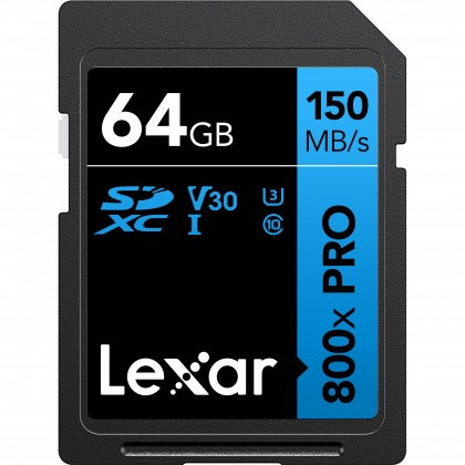 Lexar 64GB SDXC Blue R150/W104MB/s V30 Lexar 64GB SDXC Blue R150/W104MB/s V30