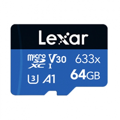 Lexar 64GB microSD Blue R100MB/s V30 Lexar 64GB microSD Blue R100MB/s V30