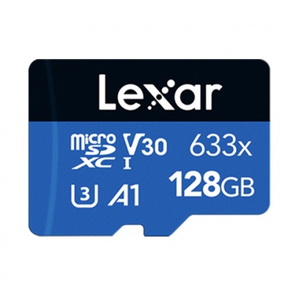 Lexar 128GB microSD Blue R100/W45MB/s V30 Lexar 128GB microSD Blue R100/W45MB/s V30
