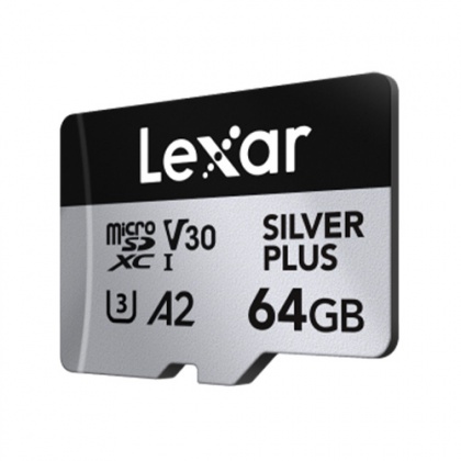 Lexar 64GB microSDXC Silver R205/W100MB/s V30 Lexar 64GB microSDXC Silver R205/W100MB/s V30