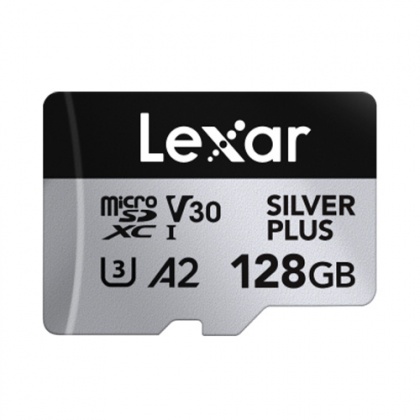 Lexar 128GB microSDXC Silver Plus R205/W150MB/s V30 Lexar 128GB microSDXC Silver Plus R205/W150MB/s V30