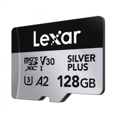 Lexar 128GB microSDXC Silver Plus R205/W150MB/s V30 Lexar 128GB microSDXC Silver Plus R205/W150MB/s V30
