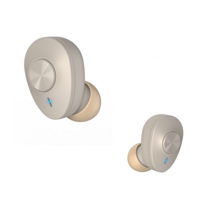 Hama Freedom Buddy Bluetooth Earbuds with Mic, Touch Control, Voice Control, Charging Case, Beige Hama Freedom Buddy Bluetooth Earbuds with Mic, Touch Control, Voice Control, Charging Case, Beige