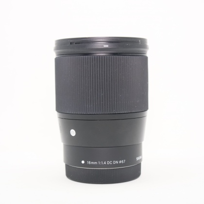 Used Sigma 16mm f1.4 DC DN Contemporary lens for Canon EOS M Used Sigma 16mm f1.4 DC DN Contemporary lens for Canon EOS M