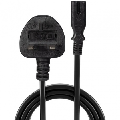 Lindy UK 3 Pin Plug to IEC C7 (Figure 8) -2m Lindy UK 3 Pin Plug to IEC C7 (Figure 8) -2m