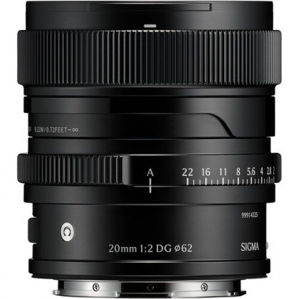 Sigma AF 20mm F2 DG I C lens for L-Mount, Black Sigma AF 20mm F2 DG I C lens for L-Mount, Black