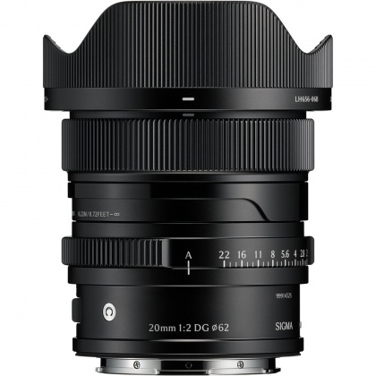 Sigma AF 20mm F2 DG I C lens for L-Mount, Black Sigma AF 20mm F2 DG I C lens for L-Mount, Black